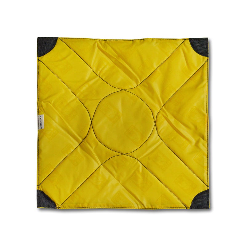Ape Case Cubeze Padded Wrap (ACGW12); 12"x12" Square; Velcro Closure; Black Exterior, Yellow Interior - Image 1